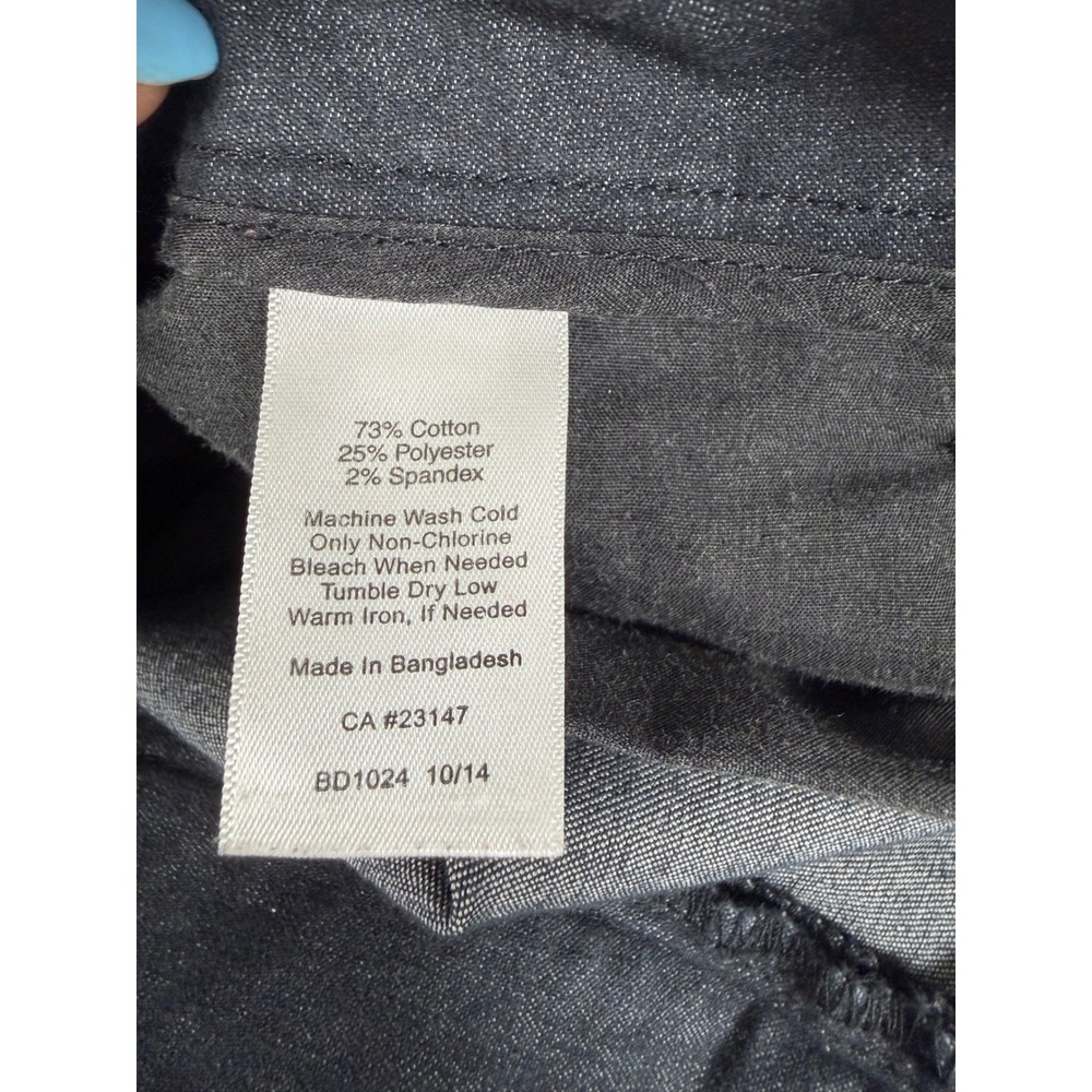 Talbots Walking Shorts Womens 14 Gray Classic Stretch Cotton Blend Bermuda - Picture 4 of 6